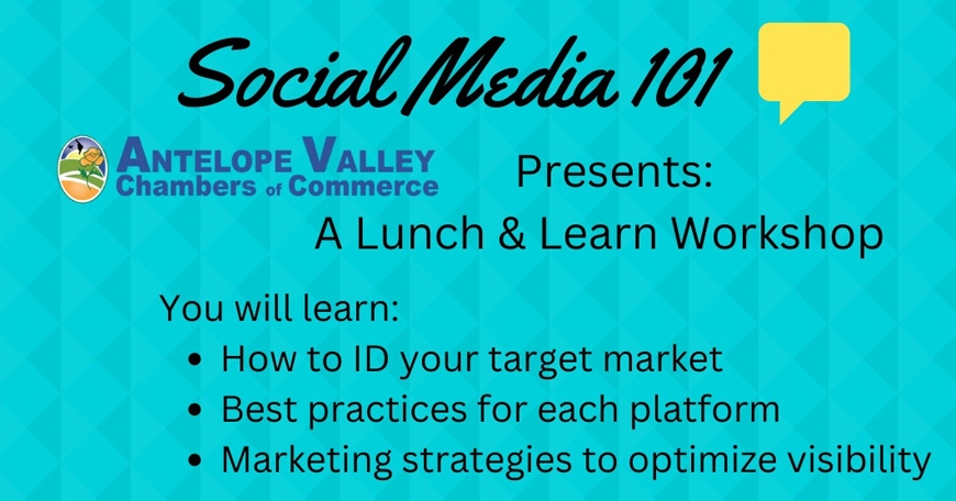Social Media 101 - An AV Chambers Lunch & Learn Social Media 101 - An AV Chambers Lunch & Learn