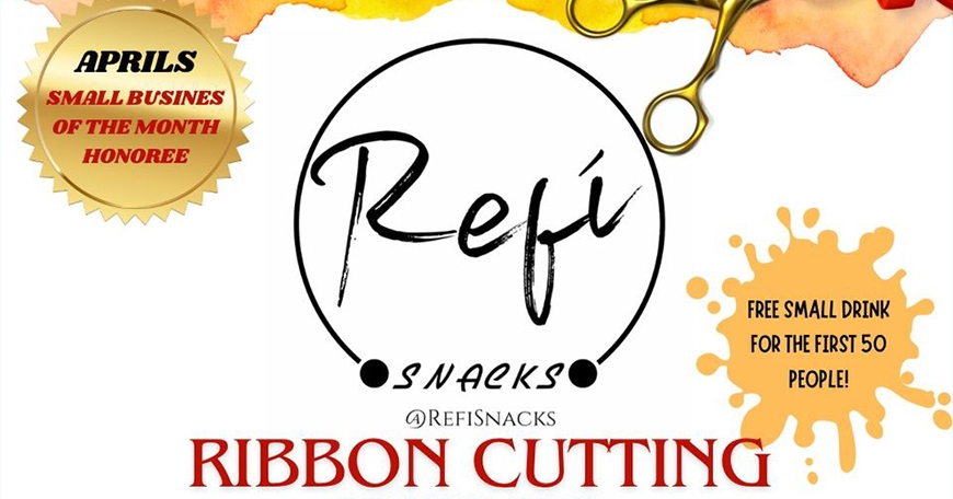 Refi Snacks Ribbon Cutting Refi Snacks Ribbon Cutting