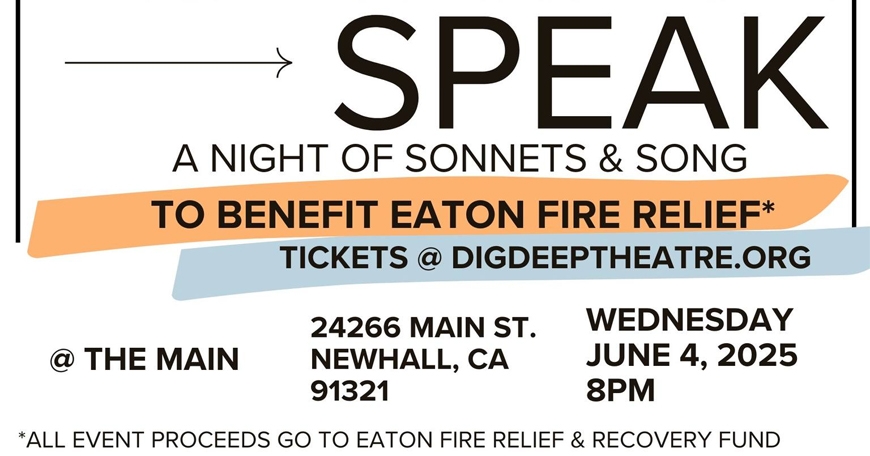 And Still We Speak - Benefit for Eaton Fire Relief And Still We Speak - Benefit for Eaton Fire Relief