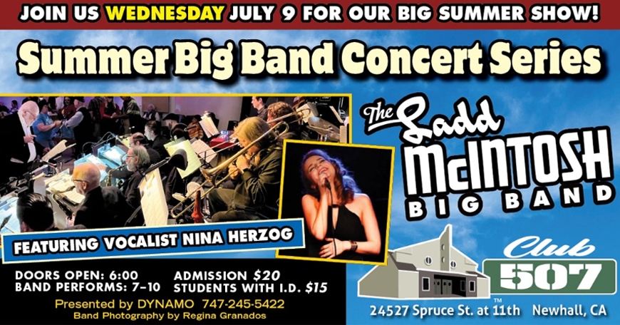 LADD McINTOSH BIG BAND Summer Big Band Concert Series at CLUB 507 LADD McINTOSH BIG BAND Summer Big Band Concert Series at CLUB 507